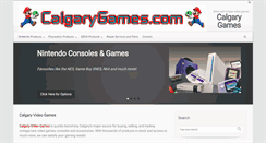 Desktop Screenshot of calgaryvideogames.com