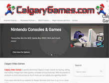 Tablet Screenshot of calgaryvideogames.com